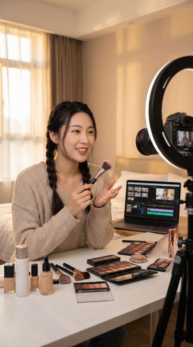 每日看料美妆视频教程